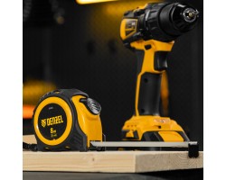 Рулетка 8м х 25мм, обрезиненный корпус, автоматическая фиксация Denzel-foto8