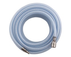 Шланг пневматический ПВХ, 10 x 16 мм, 18 бар, армированный, прозрачный, быстросъемное соединение, 15 м Stels-foto2