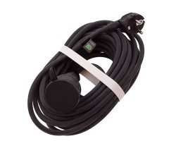 Удлинитель силовой 10 м, 16 А, тип УХз16, КГ 3 x 1.5 мм, 1 розетка, Сибртех