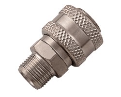 Муфта универсальная быстросъемная ("мама") 3/8, внешняя резьба, 2 шт, Stels-foto2