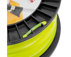 Леска для триммера квадрат, 3,0мм х 111м, на DIN катушке FLEX CORD Denzel-foto5