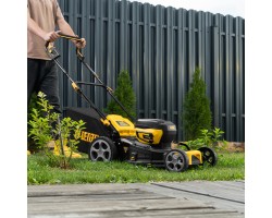 Газонокосилка аккумуляторная бесщет. DLM-460, 460 мм, травосб. 65 л., Li-Ion, 40 В Denzel-foto43