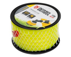 Леска для триммера витой квадрат, 2,7мм х 196м, на DIN катушке FLEX CORD Denzel-foto2