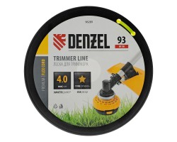 Леска для триммера звезда, 4,0мм х 93м, на DIN катушке FLEX CORD Denzel-foto3