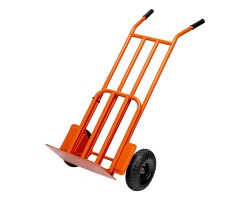 Тележка ручная 2-х колесная, усиленная, г/п 250кг, откидная платформа 530х400мм Сибртех