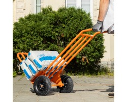 Тележка ручная 2-х колесная, усиленная, г/п 250кг, откидная платформа 530х400мм Сибртех-foto15