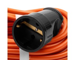 Удлинитель-шнур силовой 30 м, 6А, тип УХз6, ПВС, 1 розетка без заземления Сибртех-foto3