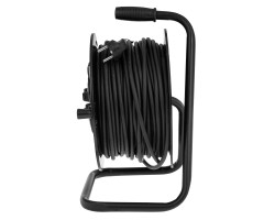 Удлинитель силовой на кабельной катушке, ПВС, 50 м, 4 розетки с крышкой, IP44, 16А, УХз16, Сибртех-foto3