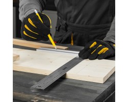 Угольник стальной 400 мм, нержавеющая сталь, градуировка, алюминиевое основание Denzel-foto7