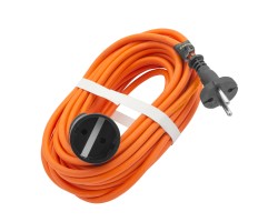 Удлинитель-шнур силовой 10 м, 10A, тип УХ10, 1 розетка, Сибртех