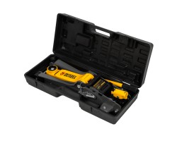 Домкрат гидравлический подкатной с фиксатором, 2,5 т, 85-385 мм, в пласт. кейсе Denzel-foto19