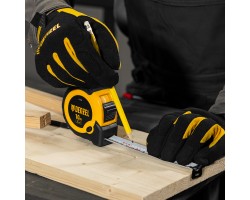 Рулетка 10м х 25мм, двухкомп. корпус, кнопка-пауза Denzel-foto10