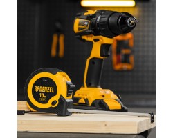 Рулетка 10м х 25мм, двухкомп. корпус, кнопка-пауза Denzel-foto9