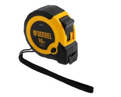 Рулетка 10м х 25мм, двухкомп. корпус, кнопка-пауза Denzel-foto5