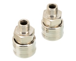 Муфта универсальная быстросъемная ("мама") 1/4, внешняя резьба, 2 шт, Stels