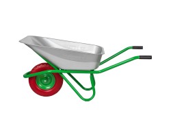 Тачка садово-строительная с PU колесом, грузоподъемность 180 кг, объем 90 л Сибртех-foto6