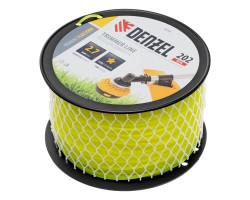 Леска для триммера звезда, 2,7мм х 202м, на DIN катушке FLEX CORD Denzel-foto2