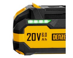 Батарея аккумуляторная BH-20-6.0, Li-Ion, USB, 20 В, 6,0 Ач// Denzel-foto9