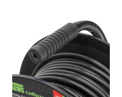 Удлинитель силовой 25 м, 16А, тип УХз16, ПВС, на кабельной катушке, 4 розетки, Сибртех-foto6