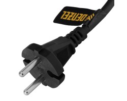 Шнур сетевой Energy Series, ПВС, 3 м, 2 x 1,5 мм, с неразборной вилкой, черный, Denzel-foto4
