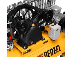 Компрессор воздушный рем. привод BCV 4000-T/100, 4,0 кВт, 100 литров, 690 л/мин Denzel-foto8