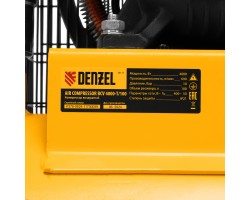 Компрессор воздушный рем. привод BCV 4000-T/100, 4,0 кВт, 100 литров, 690 л/мин Denzel-foto14