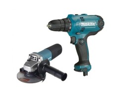 Набор инструмента Makita DK0117 (дрель DF0300+ УШМ 9555HN)