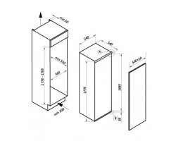 Морозильник встраиваемый MAUNFELD MBFR177NFW-foto12