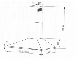 Кухонная вытяжка MAUNFELD Cork 50 белый-foto15