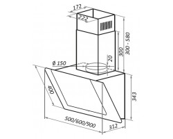Кухонная вытяжка MAUNFELD Wind 50 белый-foto16