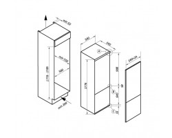 Холодильник встраиваемый MAUNFELD MBF177SW-foto11