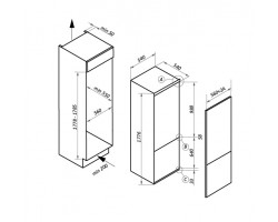 Холодильник встраиваемый MAUNFELD MBF177NFFW-foto14