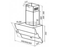 Кухонная вытяжка MAUNFELD Cascada Push 60 белый-foto15