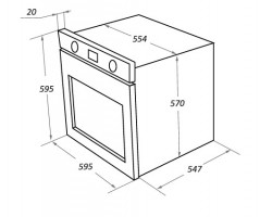 Шкаф духовой электрический MAUNFELD EOEFG.769RIB.RT-foto2