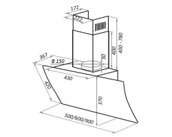Кухонная вытяжка MAUNFELD Sky Star Chef 90 черный-foto2