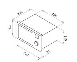 Микроволновая печь встраиваемая MAUNFELD JBMO.20.5ERBG-foto2