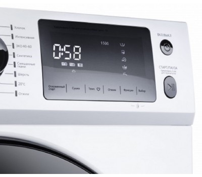 Стиральная машина c сушкой инвертором и паром MAUNFELD MFWM1586WH