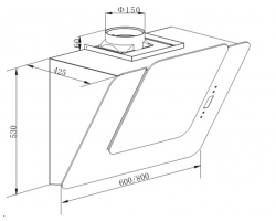 Вытяжка Maunfeld ENVER 80 Black-foto2