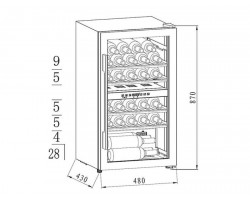 Холодильник Maunfeld MFWC-85D28-foto8