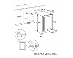 Холодильник Maunfeld MBWC-135S54-foto8