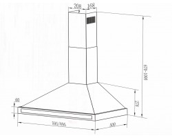 Вытяжка Maunfeld CORK PLUS 60 Inox-foto2