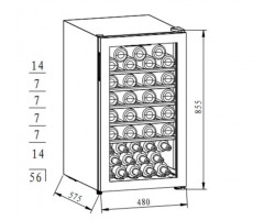 Холодильник Maunfeld MFWC-124S56-foto8