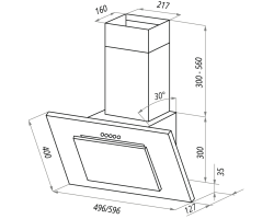 Вытяжка Maunfeld TOWER C 50 Inox-foto2