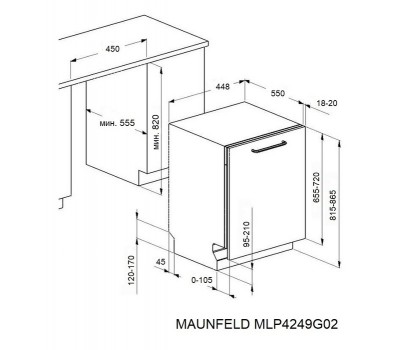 Посудомоечная машина Maunfeld MLP4249G02