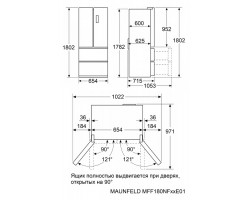 Холодильник Maunfeld MFF180NFBE01-foto14