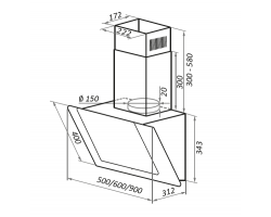 Вытяжка Maunfeld YORK 50 Glass Black-foto2