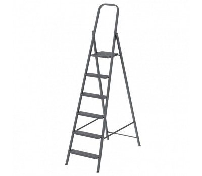 Стремянка 6 ступеней, компактная, стальная Россия Сибртех