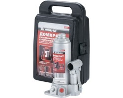 Домкрат гидравлический бутылочный, 3 т, высота подъема 194-372 мм, в пластиковый кейсе Matrix