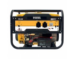 Генератор бензиновый PS-33E, 3.3 кВт, 230В, 15 л, электростартер Denzel