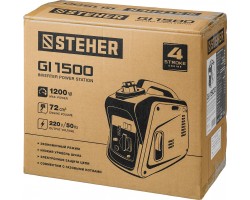 STEHER 1/1,2 кВт, однофазный, синхронный, инверторный, генератор бензиновый GI-1500-foto11